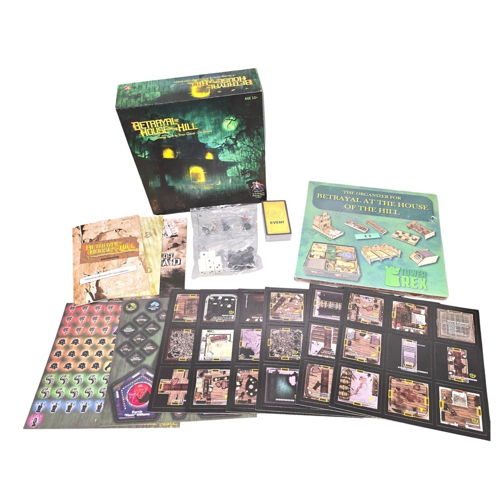 Avalon Hill Betrayal at the House on the Hill 2nd Ed Game & TowerRex Organizer